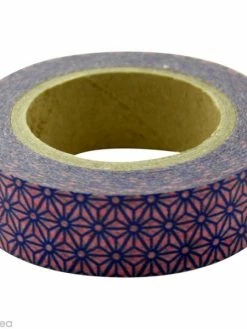 Rayher Washi Tape Étoiles Violet Et Rose 15 Mm X 15 M