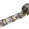 MAPIERRINE Washi Tape Masking Tape Ruban Adhésif Scrapbooking 3 Cm VINTAGE TOUR EIFFEL ETATS UNIS