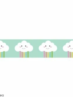Rayher Washi Tape Nuage Et Arc-en-ciel - 15 Mm X 10 M