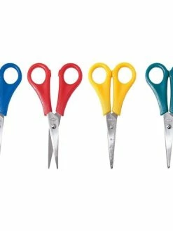 WEDO - 1 Paire De Ciseaux De Bricolage, Pointu, 130 Mm, Pour Droitiers - Couleur Aléatoire