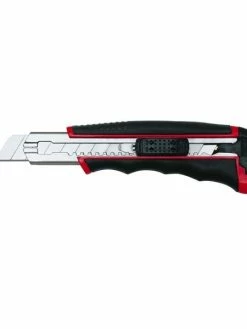 WEDO - Cutter Pro Auto-Load, Lame: 18 Mm, Noir/rouge