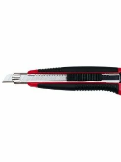 WEDO - Cutter Pro Auto-Load, Lame: 9 Mm, Noir/rouge