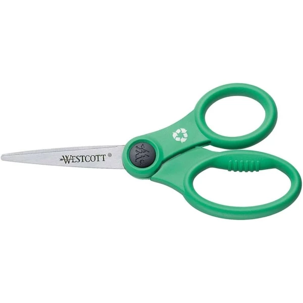 WESTCOTT - Ciseaux Easy Grip, Longueur: 130 Mm, Vert 1 WESTCOTT - Ciseaux Easy Grip, Longueur: 130 Mm, Vert