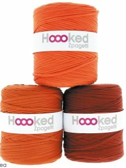 Zpagetti Hoooked DMC - Pelote Jersey Orange - 120 Mètres