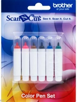Brother Accessoire Scan'n'cut - Stylo Couleur - 6 Pièces