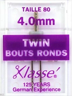 Klassé Aiguille Double Bout Rond Pour Machine - Acier - Taille 80 Avec écart 4 Mm - Universelle
