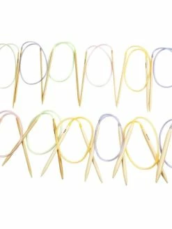 Creativ Company Aiguilles à Tricoter Circulaires 12 Tailles - 3 à 10 - 12 Pcs