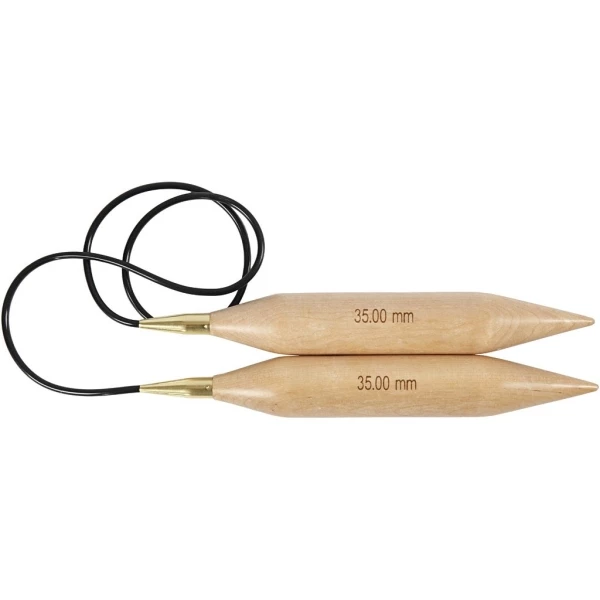 Creativ Company Aiguilles Circulaires En Bois - 150 Cm - N°35 1 Creativ Company Aiguilles Circulaires En Bois - 150 Cm - N°35