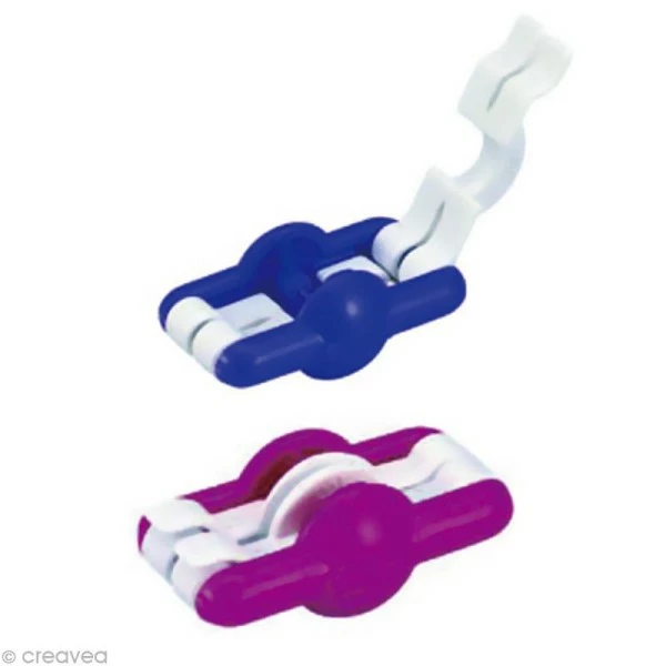 Appareil à Pompons Mini 2 Et 2,5 Cm Clover X 2 1 Appareil à Pompons Mini 2 Et 2,5 Cm Clover X 2