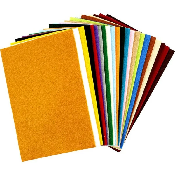 Creativ Company Assortiment De Feutrine 20 X 30 Cm - Multicolore 24 Couleurs