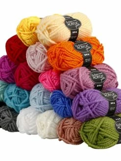 Creativ Company Assortiment De Laine Acrylique 50 G - Fantasia Maxi - 20 Pcs