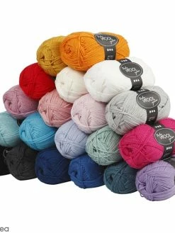 Creativ Company Assortiment De Laine Pour Bébé 50 Gr - Couleurs Assorties - 20 Pcs