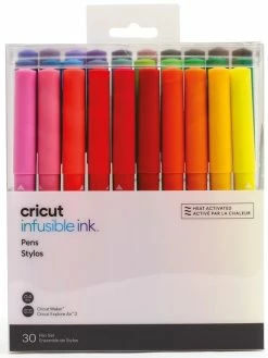 Assortiment Feutres Infusible Ink - Pointe Fine 0,4 Mm - Cricut Maker - 30 Pcs