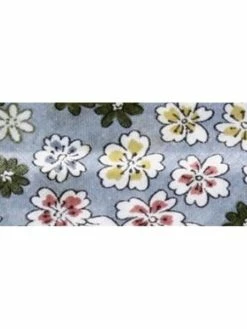 Frou Frou Biais Replié Fleuri - 20 Mm - Bleu Lavande - Au Mètre