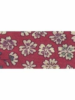 Frou Frou Biais Replié Fleuri - 20 Mm - Bordeaux Glamour - Au Mètre