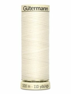 Bobine Fil Gütermann 100m Polyester Blanc - 0001