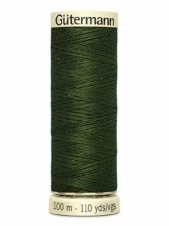 Bobine Fil Gütermann 100m Polyester Vert Kaki - 0597