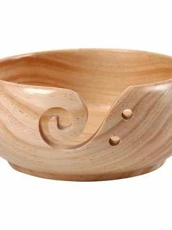 Creativ Company Bol En Bois Pour Pelote - 7,5 X 15 Cm