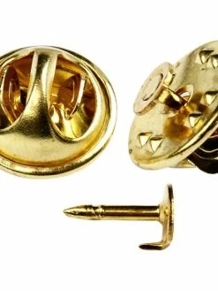 Creativ Company Boutons Pin's En Métal - Doré - 11,5 Mm - 25 Pcs