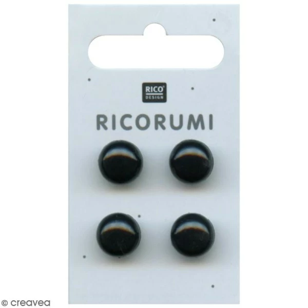 Rico Design Boutons Yeux à Coudre Ricorumi - 11 Mm - 4 Pcs 1 Rico Design Boutons Yeux à Coudre Ricorumi - 11 Mm - 4 Pcs