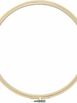 Creativ Company Cadre Tambour Broderie 2 En 1 - Rond En Bois - 25 Cm