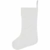 Creativ Company Chaussette De Noël - 49x26 Cm - Blanc