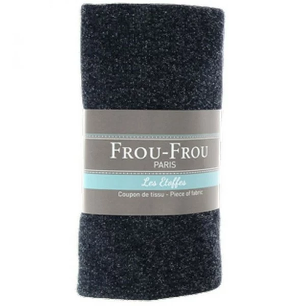 Frou Frou Coupon De Tissu Jersey Sweat - Lurex - Bleu Marine - 145 X 60 Cm 1 Frou Frou Coupon De Tissu Jersey Sweat - Lurex - Bleu Marine - 145 X 60 Cm