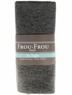 Frou Frou Coupon De Tissu Jersey Sweat - Lurex - Gris - 145 X 60 Cm