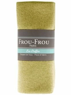 Frou Frou Coupon De Tissu Jersey Sweat - Lurex - Moutarde - 145 X 60 Cm