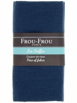Frou Frou Coupon Tissu Lin - Bleu Jean (703) - 140 X 160 Cm
