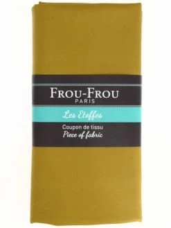 Frou Frou Coupon Tissu Simili Cuir - Moutarde Mat (713) - 140 X 160 Cm