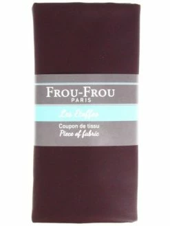 Frou Frou Coupon Tissu Simili Cuir - Prune (728) - 140 X 160 Cm