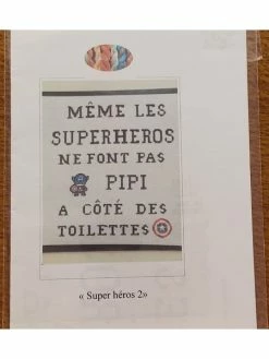 LEROY DE LA CREATION Diagramme Point De Croix / Point Compté - Super Héros