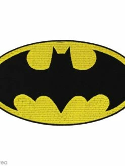Ecusson Brodé Thermocollant - Batman - Logo Batman Ovale