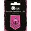 Ki Sign Écusson Brodé Thermocollant - Blason Marine - 4,7 X 3,2 Cm