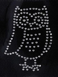 Rico Design Ecusson Thermocollant Chouette Strass - 7 X 5 Cm