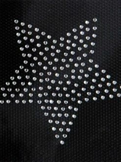 Rico Design Ecusson Thermocollant Etoile Strass - 6 X 6 Cm