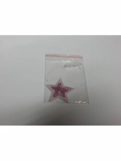 La Mine D Or Écusson Thermocollant Petite étoile Rose