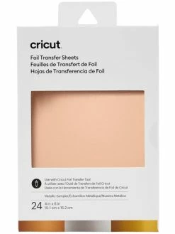 Feuilles De Transfert De Foils Cricut - Assortiment Métallique - 10,1 X 15,2 Cm - 24 Pcs