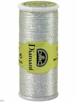 Fil à Broder Diamant - Argent Clair Métallisé D168 DMC - 35 M