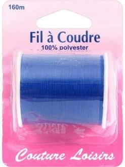 Couture Loisirs Fil à Coudre Bleu - 160 M