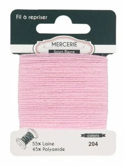 MDC Fil à Repriser Laine 15m Rose Clair