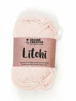 Graine Créative Fil De Coton Spécial Crochet Et Amigurumi 55 M - Rose Clair