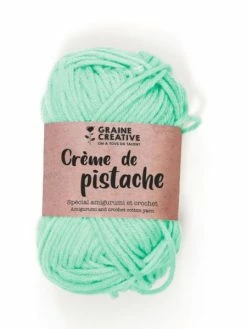 Graine Créative Fil De Coton Spécial Crochet Et Amigurumi 55 M - Vert Clair