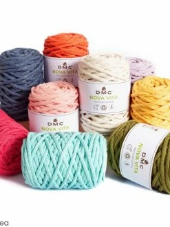 Fil DMC Coton Recyclé Nova Vita 12 - Macramé, Crochet, Tricot - 250 G Soit 55 Mètres