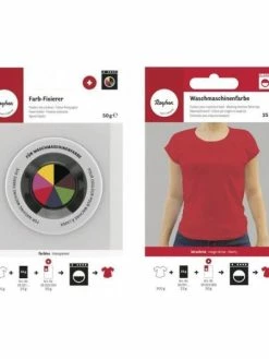 Rayher Fixateur + Colorant Textile Pour Lave-linge - Rouge Cerise