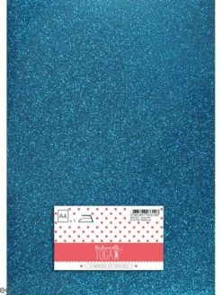 Draeger By Toga Flex Thermocollant Pailleté A4 - Bleu Vif