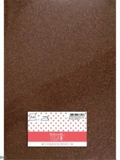 Draeger By Toga Flex Thermocollant Pailleté A4 - Marron Glacé
