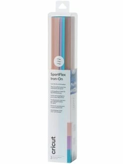 Cricut Flex Thermocollant SportFlex Iron-On - Lavande, Rose Gold Et Bleu - 30,5 X 30,5 Cm - 3 Pcs
