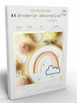 FRENCH'KITS French Kits Broderie Décorative - Arc-en-ciel - 10 Cm